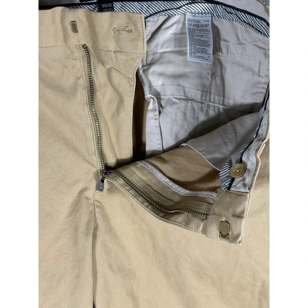 Banana Republic Emerson Chino Khaki Pants Mens 35x32 Tan Straight Leg‎ 859793-01